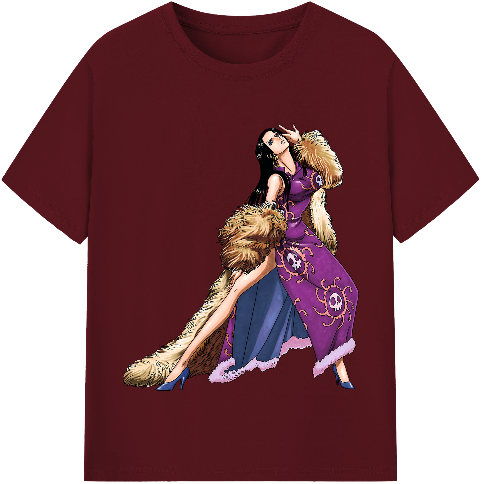 ワンピース ボア・ハンコック ONE PIECE Boa·Hancock 綿100％半袖Tシャツ（フロントプリント）